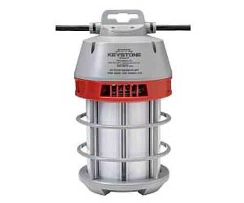 100 Watt 120V Caged LED Temporary Construction Jobsite Lighting Fixture - 6 Foot Cord | KT-TFLED100-850-CS /6FT | Keystone Technologies | Keystone Technologies at lightingandsupplies.com