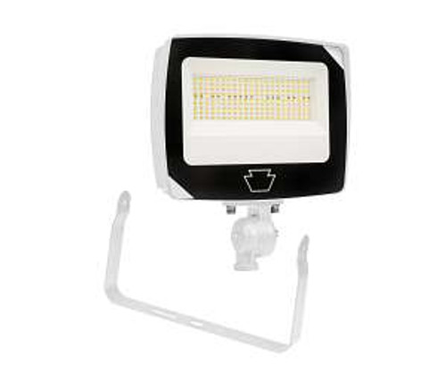 Keystone Technologies 15/25/35W LED Flood Light w/ Photocell, 120V-277V, CCT Select, White | KT-FLED35PS-R4A-UNV-8CSB-VDIM-W | Keystone Technologies at lightingandsupplies.com