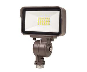 Keystone Technologies 15W LED Floodlight w/ Knuckle Mount, 1725 lm, 120V/277V, 3000K, Bronze | KT-FLED15-R3A-KM-830 | Keystone Technologies at lightingandsupplies.com