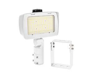 Keystone Technologies 100/140W LED Flood Light w/ Optic Swap & PC, 120V-277V, CCT Select, WH | KT-FLED140PS-R4-OSF-UNV-8CSB-VDIM-W | Keystone Technologies at lightingandsupplies.com