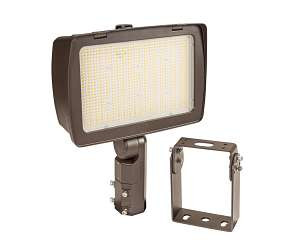 Keystone Technologies 210/290W LED Flood Light w/ Optic Swap & PC, 120V-277V, CCT Select, BZ | KT-FLED290PS-R4-OSF-UNV-8CSB-VDIM | Keystone Technologies at lightingandsupplies.com