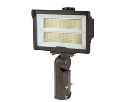 Keystone Technologies 100/140W LED Flood Light w/ PC, 7Hx6V, 277V-480V, CCT Select, Bronze | KT-FLED140PSHV-R2B-UNV-8CSB-VDIM | Keystone Technologies at lightingandsupplies.com