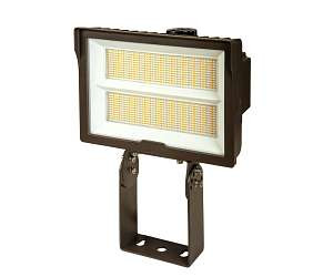 Keystone Technologies 210/290W LED Flood Light w/ PC, 5Hx5V, 277V-480V, CCT Select, Bronze | KT-FLED290PSHV-R2D-UNV-8CSB-VDIM | Keystone Technologies at lightingandsupplies.com
