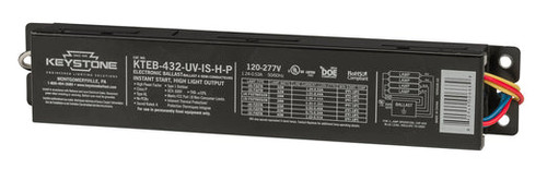 Keystone 4XF32T8 1.18BF 120-277V Instant Start Electronic Ballast (KTEB-432-UV-IS-H-P-DP) | Keystone Technologies | Keystone Technologies at lightingandsupplies.com