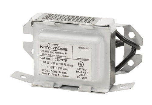 Keystone 5W/7W/9W 120V 2-Pin Compact Fluorescent Magnetic Ballast (CC579TP-CP) | Keystone Technologies | Keystone Technologies at lightingandsupplies.com