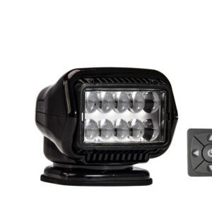 Golight 30214ST Stryker ST LED 12 Volt (Black) Permanent Hard Wired Dash Mount Remote-20' Harness