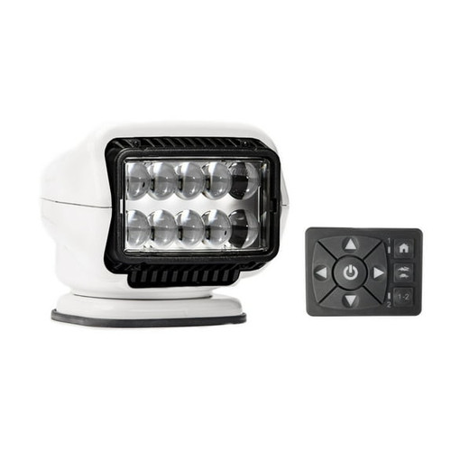 Golight Stryker ST Series Permanent Mount White 12V LED w/Hard Wired Dash Mount Remote