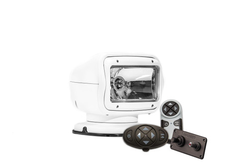 Golight Radioray GT Series Permanent Mount - Black Halogen - Wireless Handheld & Wireless Dash Mount Remotes