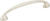 411689 - 96mm 3-3/4" Center to Center Arch Pull Dull Nickel - Elements