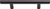 136MB-10 - 3 inch Centers Matte Black Cabinet Bar Pull 5-3/8 inch - Elements