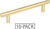 176BG-10 - 5" Centers Cabinet Bar Pull 10-Pack Brushed Gold - Elements