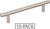 176SN-10 - 128mm Center to Center Satin Nickel Naples Cabinet Bar Pull - Elements