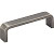 193-96BNBDL - 96mm Center to Center Asher Square Cabinet Pull Brushed Pewter Finish - Elements