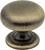 2980ORB - 1-1/4 Inch Diameter Mushroom Cabinet Knob Oil Rubbed Bronze - Elements