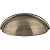 2981DBAC - 3 Inch Center to Center Florence Cup Bin Cabinet Pull Brushed Oil Rubbed Bronze - Elements