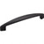 308-128BLK - 128mm Center-to-Center Matte Black Asymmetrical Belfast Cabinet Pull - Elements