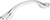 3208BNBDL - 3" Center-to-Center Gatsby Arch Cabinet Pull Brushed Pewter - Elements