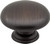 3950-DBAC - 1-3/16 Inch Diameter Mushroom Cabinet Knob Brushed Oil Rubbed Bronze - Elements