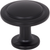 3960-MB - 1-1/4 Inch Diameter Round Button Gatsby Cabinet Knob Matte Black - Elements