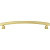 449-160BG - 160mm (6-5/16") Center to Center Brushed Gold Square Hadly Cabinet Pull - Elements