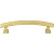 449-96BG - 96mm (3-3/4") Center-to-Center Hadly Square Bar Pull Brushed Gold - Elements