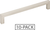 625-160SN-10 - 160mm Center-to-Center Satin Nickel Square Stanton Cabinet Bar Pull - Elements