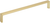 727-192BG - 192mm (7-9/16") Center to Center Brushed Gold Walker 2 Cabinet Pull - Elements