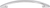 771-160PC - Strickland Arched Cabinet Pull 160mm Center-to-Center Polished Chrome - Elements