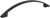 81065-MB - 128mm Center-to-Center Arched Somerset Cabinet Pull Matte Black - Elements