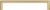 827-160BG - 6-5/16" Center to Center Thick Flat Square Cabinet Handle Pull Brushed Gold - Elements