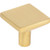 827BG - 1-1/4 inch Square Cabinet Knob Brushed Gold - Elements