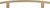 859-128SBZ - 128mm Center-to-Center Satin Bronze Square Thatcher Cabinet Bar Pull - Elements