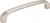 984-3BNBDL - 3 Inch Center to Center Square Slade Cabinet Pull Brushed Pewter - Elements