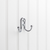 YD25-256PC - 2-9/16 Double Wall Mount Coat Hook Polished Chrome Weight Capacity 35 lbs - Elements