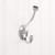 YD60-550PC - 5-1/2" Double Wall Hook Polished Chrome - Elements