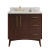 VKITDAS36DWCQR - 36" Dashwood Vanity Left Offset Dark Walnut with Quartz Top Rectangle Bowl - Jeffrey Alexander
