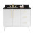 VKITDAS42WHBGR - Dashwood 42-inch Vanity Lighting Kit White Housing Black Gold Receptacle - Jeffrey Alexander