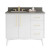 VKITDAS42WHGQR - 42 Inch Dashwood Vanity Kit White - Jeffrey Alexander