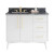 VKITDAS42WHMGR - 42" Lighted Power Strip Task Lighting 3000K White Mount Grey Receptacle - Jeffrey Alexander