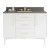 VKITDAS48WHGQR - 48" Dashwood Vanity Kit White High Gloss Quartz Rectangle - Jeffrey Alexander