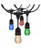 S8033R1 - 48 Foot LED String Light 15 S14 RGBTW Infrared Remote Black 120V - Satco/Nuvo