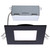 S11876R1 - 10W LED Direct Wire Downlight 4-Inch CCT Selectable Square Remote Driver Black - Satco Nuvo