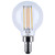 S12161 - 4.5W LED G16.5 Dim to Warm 3000K-2000K Candelabra E12 Clear Filament - Satco/Nuvo