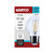 S12480 - 5.5W G16.5 LED Globe Bulb Medium E26 Base Clear 5000K Dimmable 500 Lumens - Satco/Nuvo