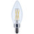 S12494 - 5.5W B11 LED Candelabra E12 Base Clear 3000K Dimmable 500 Lumens 10-Pack - Satco/Nuvo
