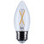 S12499 - 3W B11 LED Medium E26 Base Clear 3000K 250 Lumens Dimmable - Satco/Nuvo