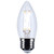 S12501 - 4W B11 LED Candle Bulb Medium E26 Base Clear 5000K 350 Lumens Dimmable - Satco/Nuvo
