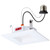 S12601 - 6W 4 Inch LED Downlight Retrofit CCT Selectable Square White - Satco/Nuvo