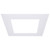 S13553 - 10-Inch Square Flat Goof Ring White Finish - Satco/Nuvo