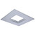 S21694 - 8-Inch Square Trim for LED Commercial Downlight Integrated Emergency Driver Silver Finish - Satco/Nuvo